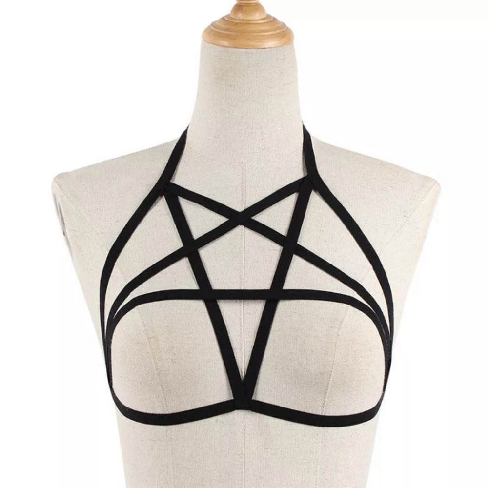 🛑🛑SOLD!!⭐️Sexy Star Harness Bra!! - Picture 5 of 8